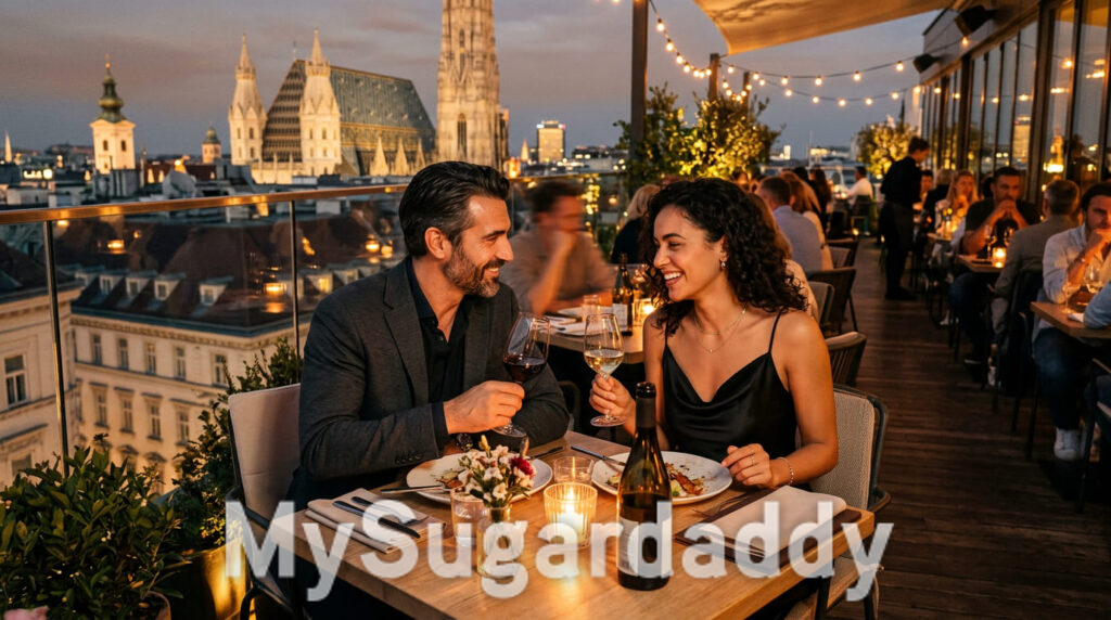 Paar beim ersten Date nach der Trennung